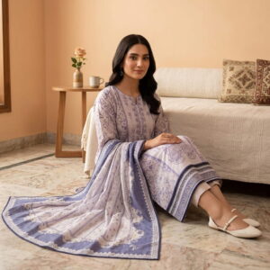 Signature Lawn Embroidered Dress